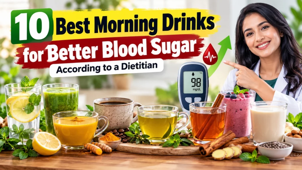 10 Best Morning Drinks for Better Blood Sugar, According to a Dietitian!