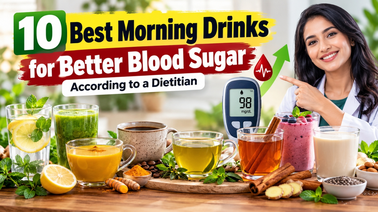 10 Best Morning Drinks for Better Blood Sugar, According to a Dietitian!