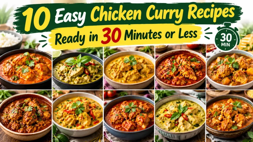 10 Easy Chicken Curry Recipes Ready in 30 Minutes or Less