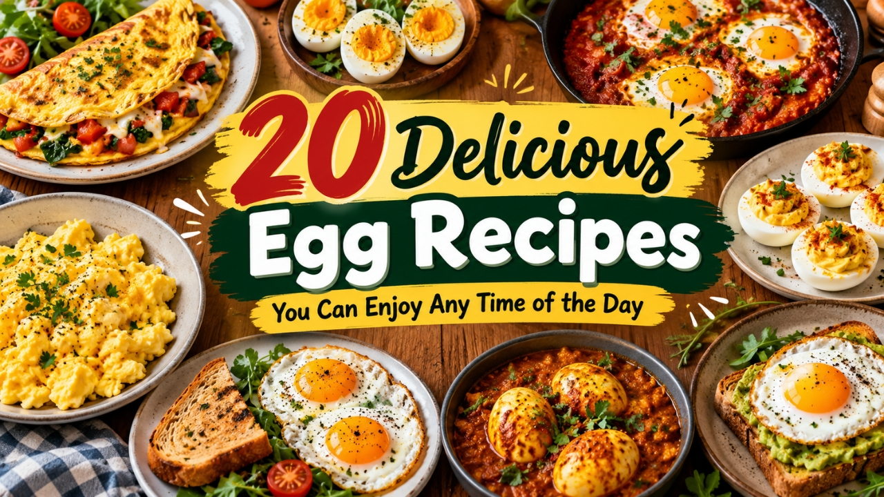 20 Delicious Egg Recipes You Can Enjoy Any Time of the Day!