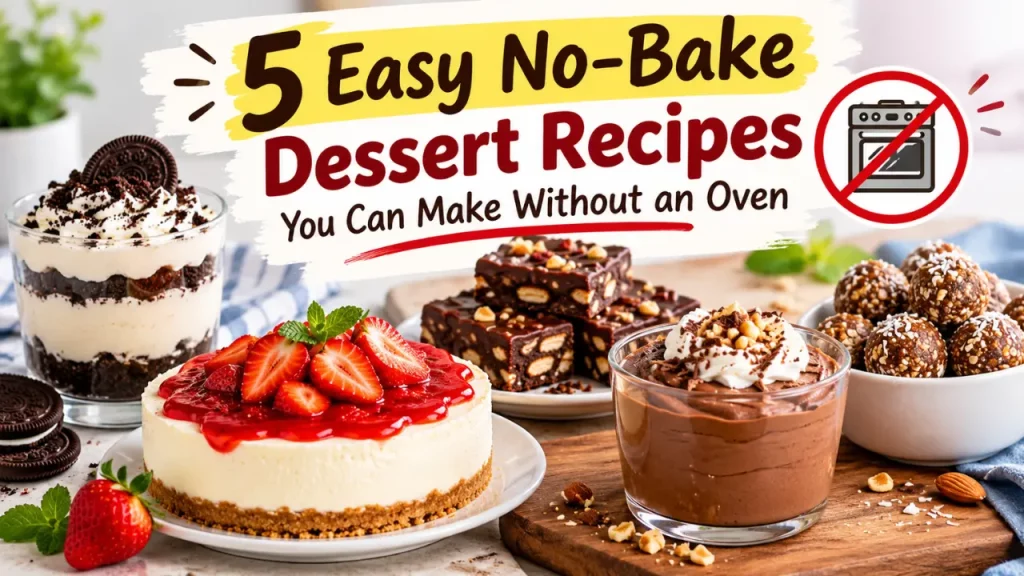 5 Easy No-Bake Dessert Recipes You Can Make Without an Oven