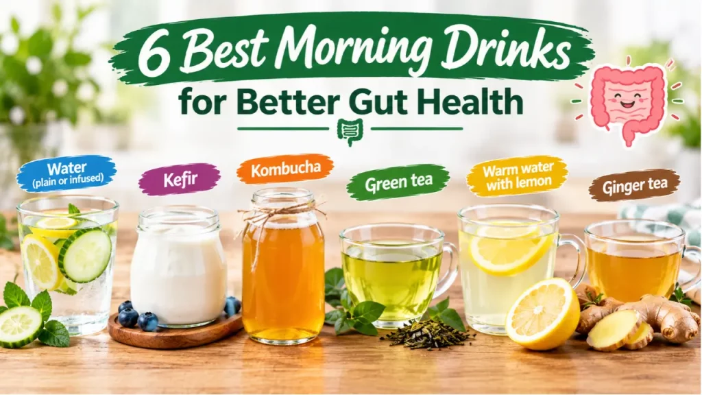 6 Best Morning Drinks for Better Gut Health
