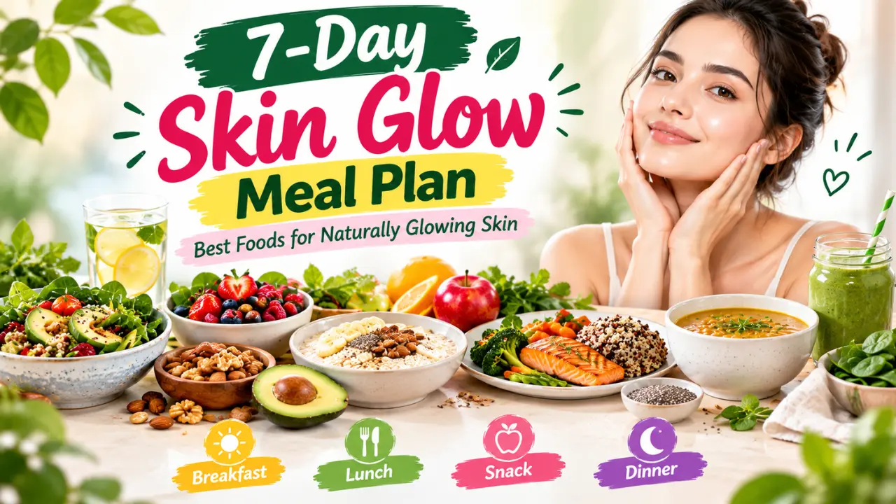 7-Day Skin Glow Meal Plan: Best Foods for Naturally Glowing Skin