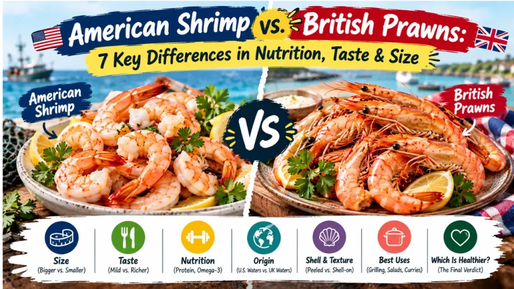 American Shrimp vs. British Prawns: 7 Key Differences in Nutrition, Taste & Size