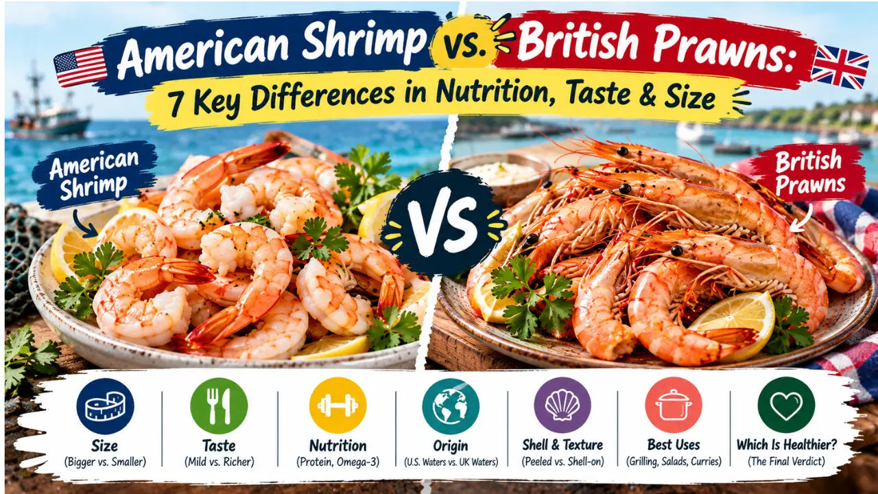 American Shrimp vs. British Prawns: 7 Key Differences in Nutrition, Taste & Size