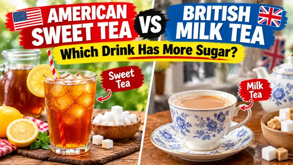 American Sweet Tea vs. British Milk Tea: Which Drink Has More Sugar?