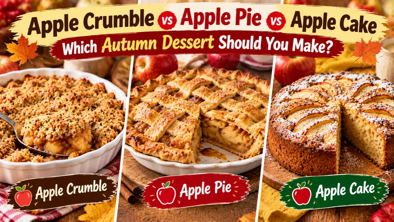 Apple Crumble vs Apple Pie vs Apple Cake: Which Autumn Dessert Should You Make?
