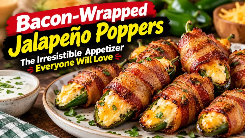 Bacon-Wrapped Jalapeño Poppers: The Irresistible Appetizer Everyone Will Love