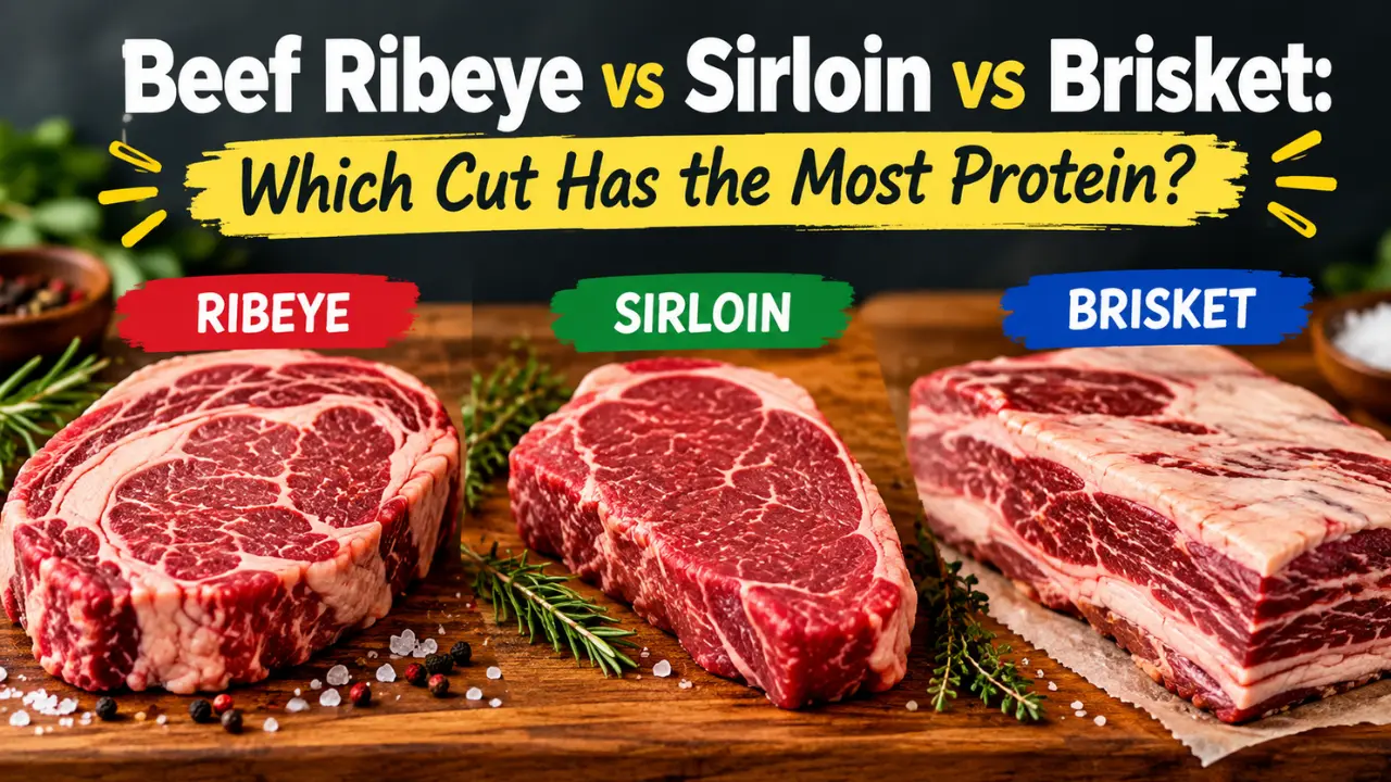 Beef Ribeye vs Sirloin vs Brisket: Which Cut Has the Most Protein?