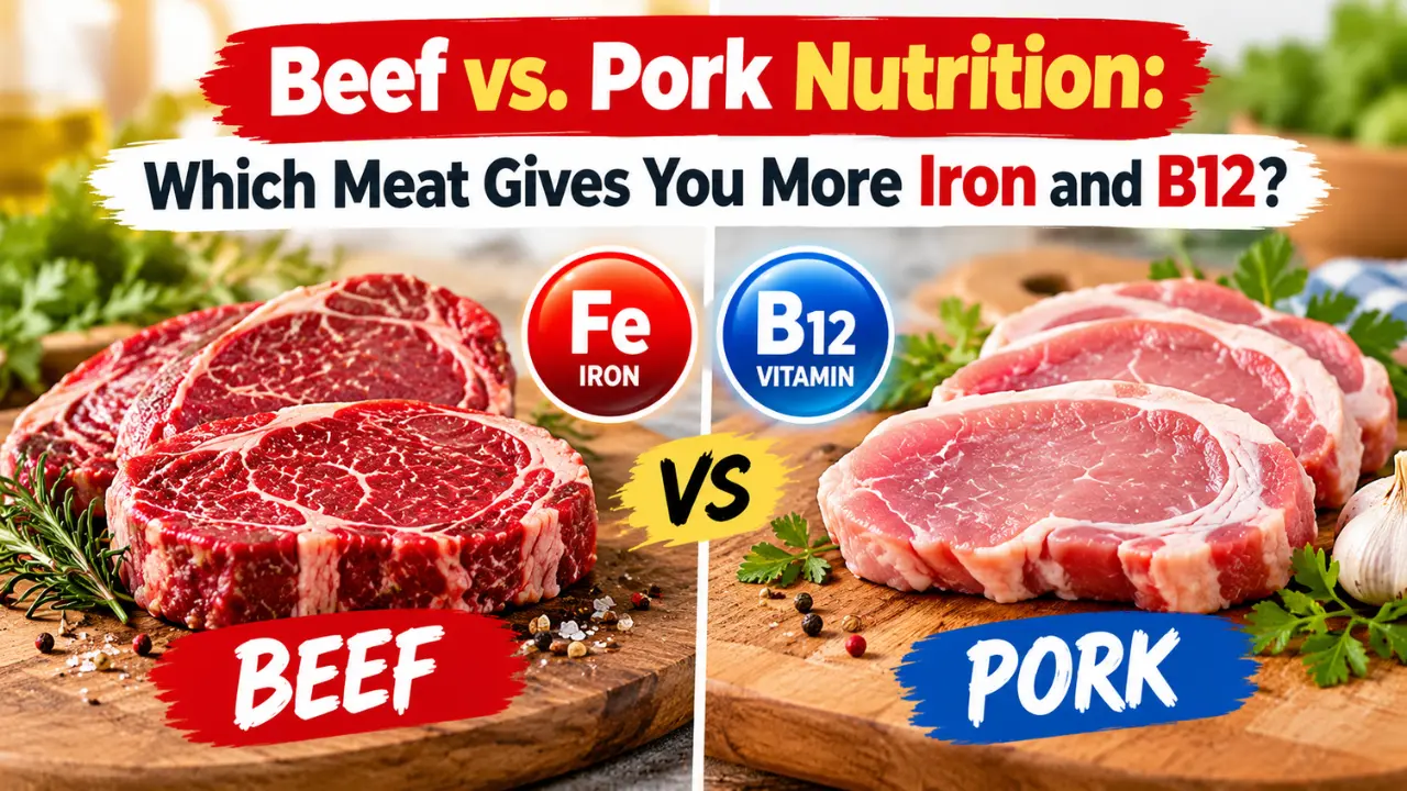 Beef vs. Pork Nutrition: Which Meat Gives You More Iron and B12?