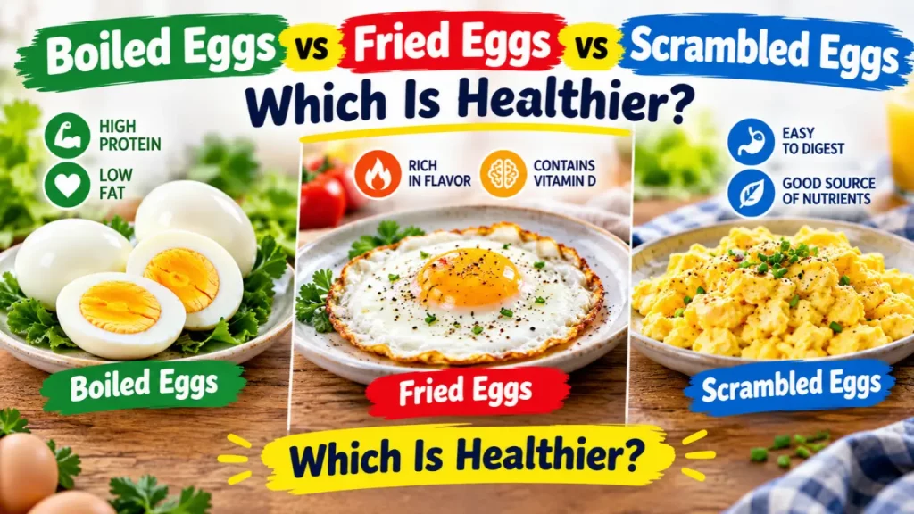 Boiled Eggs vs Fried Eggs vs Scrambled Eggs: Which Is Healthier?