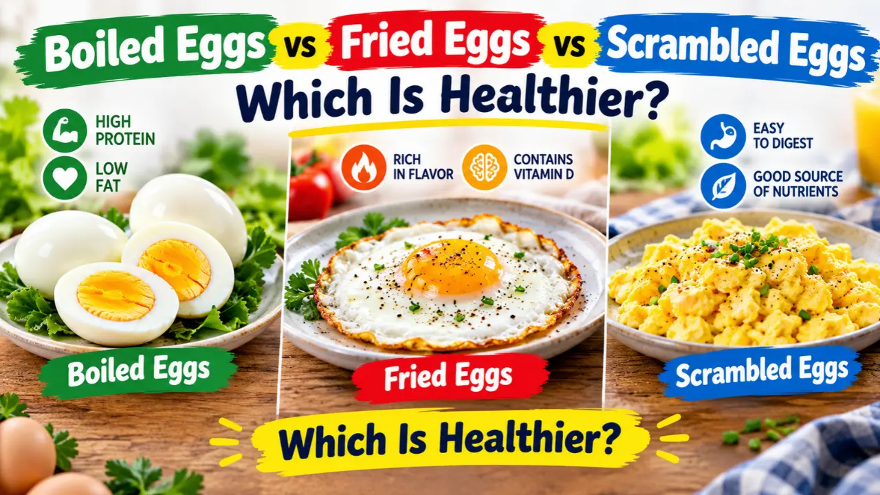 Boiled Eggs vs Fried Eggs vs Scrambled Eggs: Which Is Healthier?