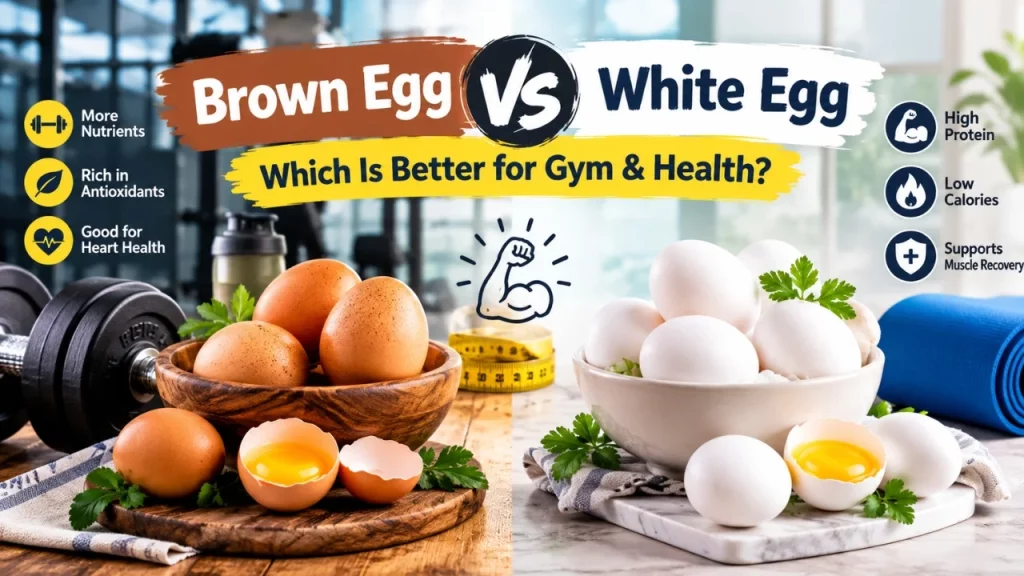 Brown Egg vs White Egg: Which Is Better for Gym & Health?