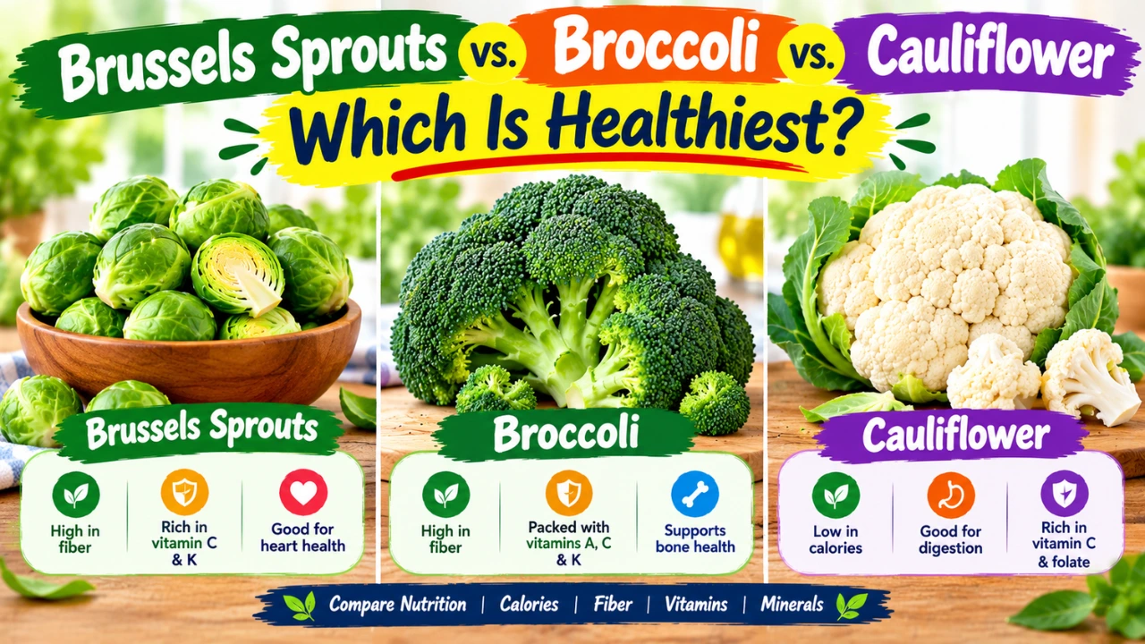 Brussels Sprouts vs. Broccoli vs. Cauliflower: Which Is Healthiest?