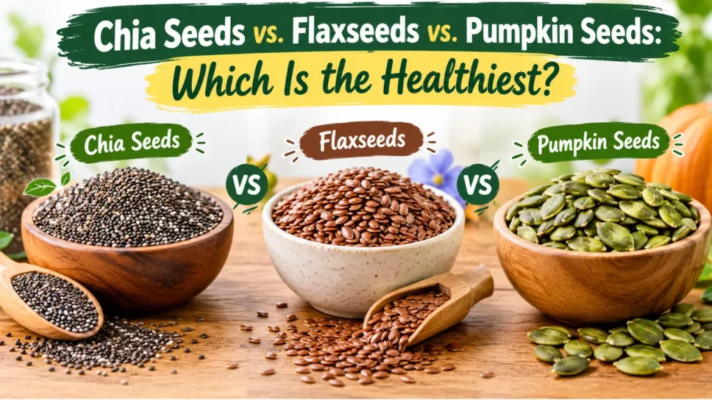 Chia Seeds vs. Flaxseeds vs. Pumpkin Seeds: Which Is Best for Your Health?