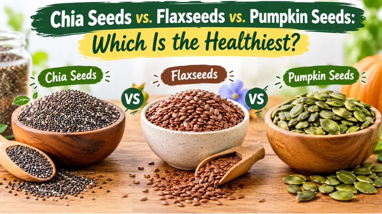 Chia Seeds vs. Flaxseeds vs. Pumpkin Seeds: Which Is Best for Your Health?