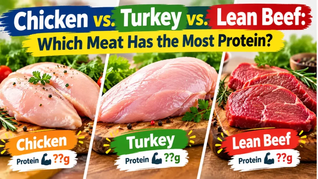 Chicken vs. Turkey vs. Lean Beef: Which Meat Has the Most Protein?