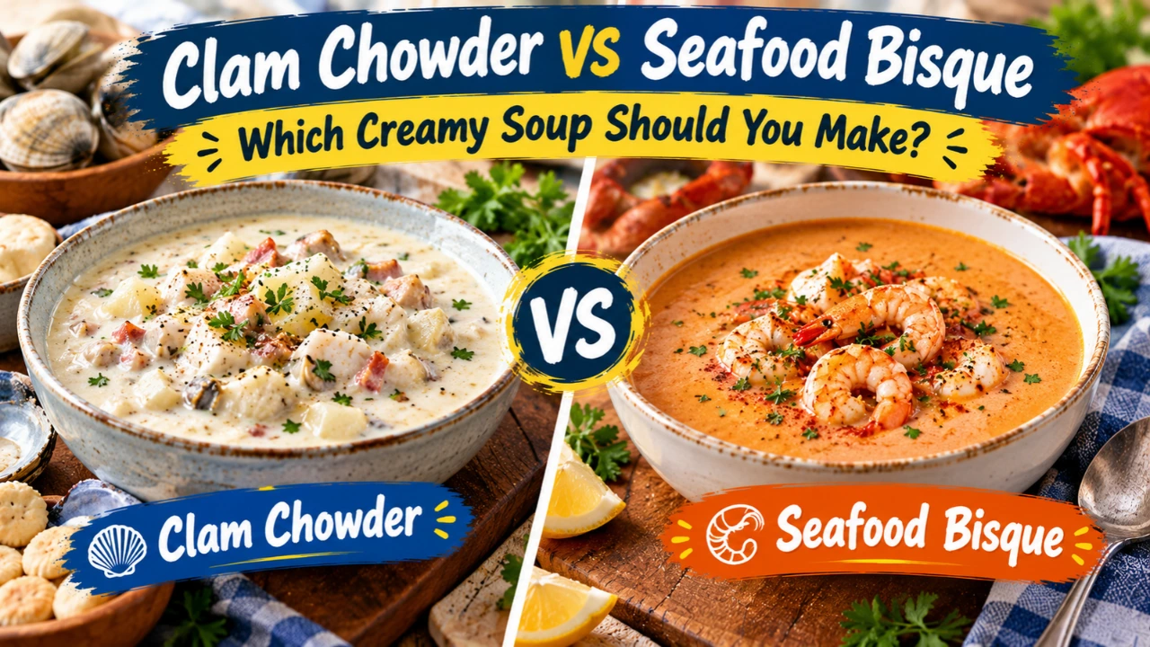 Clam Chowder vs Seafood Bisque: Which Creamy Soup Should You Make?