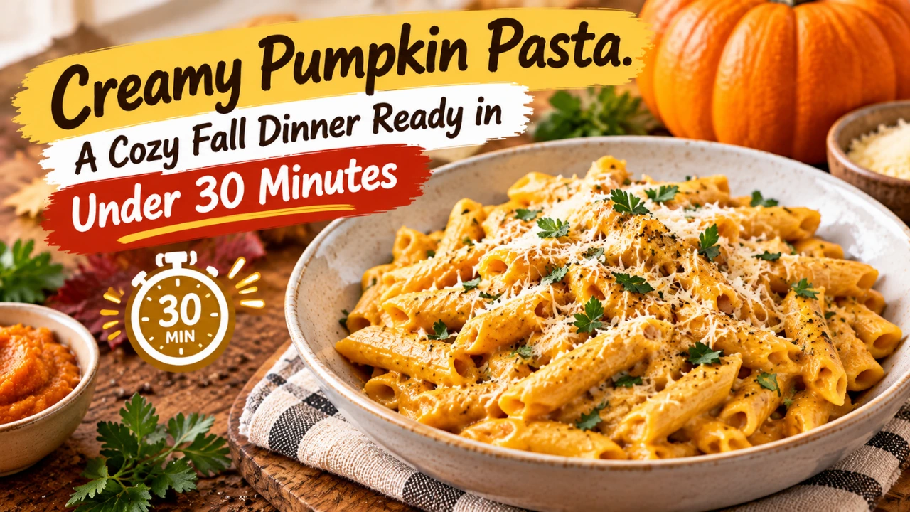 Creamy Pumpkin Pasta: The Cozy Fall Dinner You'll Want to Make Again