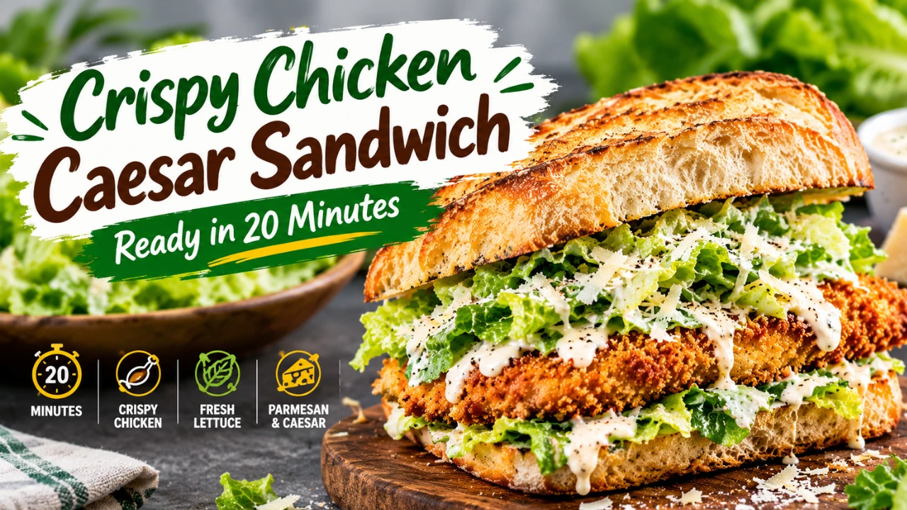 Crispy Chicken Caesar Sandwich: Ready in 20 Minutes