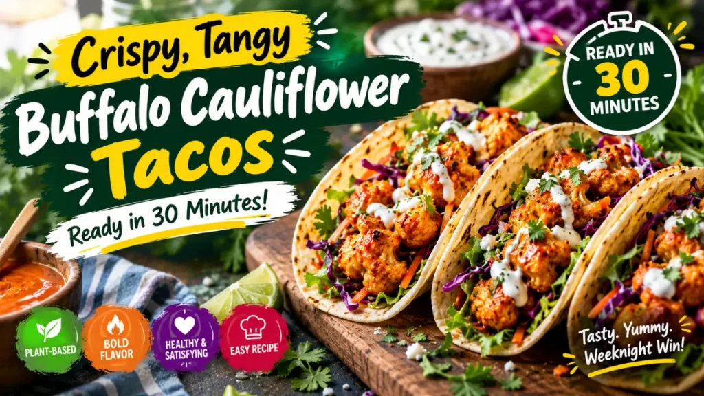 Crispy, Tangy Cauliflower Tacos: Ready in 30 Minutes