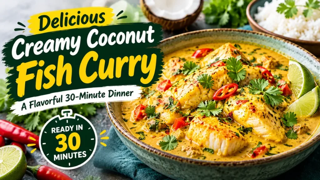 Delicious Creamy Coconut Fish Curry — Ready in 30 Minutes