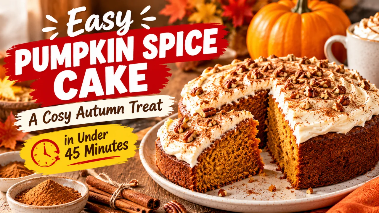 Easy Pumpkin Spice Cake: A Cosy Autumn Treat in Under 45 Minutes