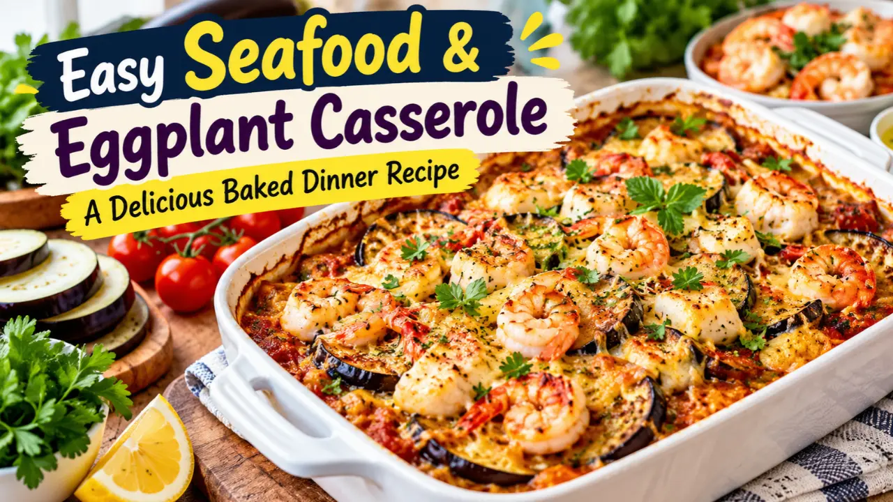 Easy Seafood & Eggplant Casserole: A Delicious Baked Dinner Recipe