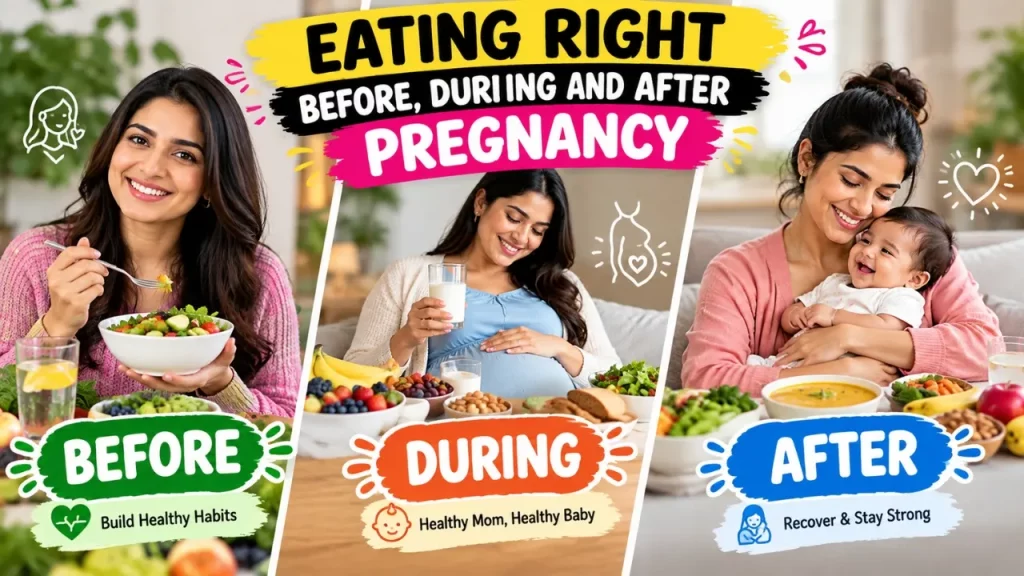 Eating Right Before, During and After Pregnancy: Essential Nutrition Tips