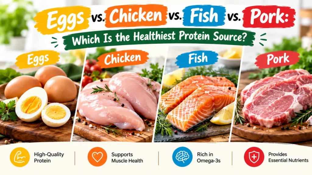 Eggs vs. Chicken vs. Fish vs. Pork: Which Is the Healthiest Protein Source?