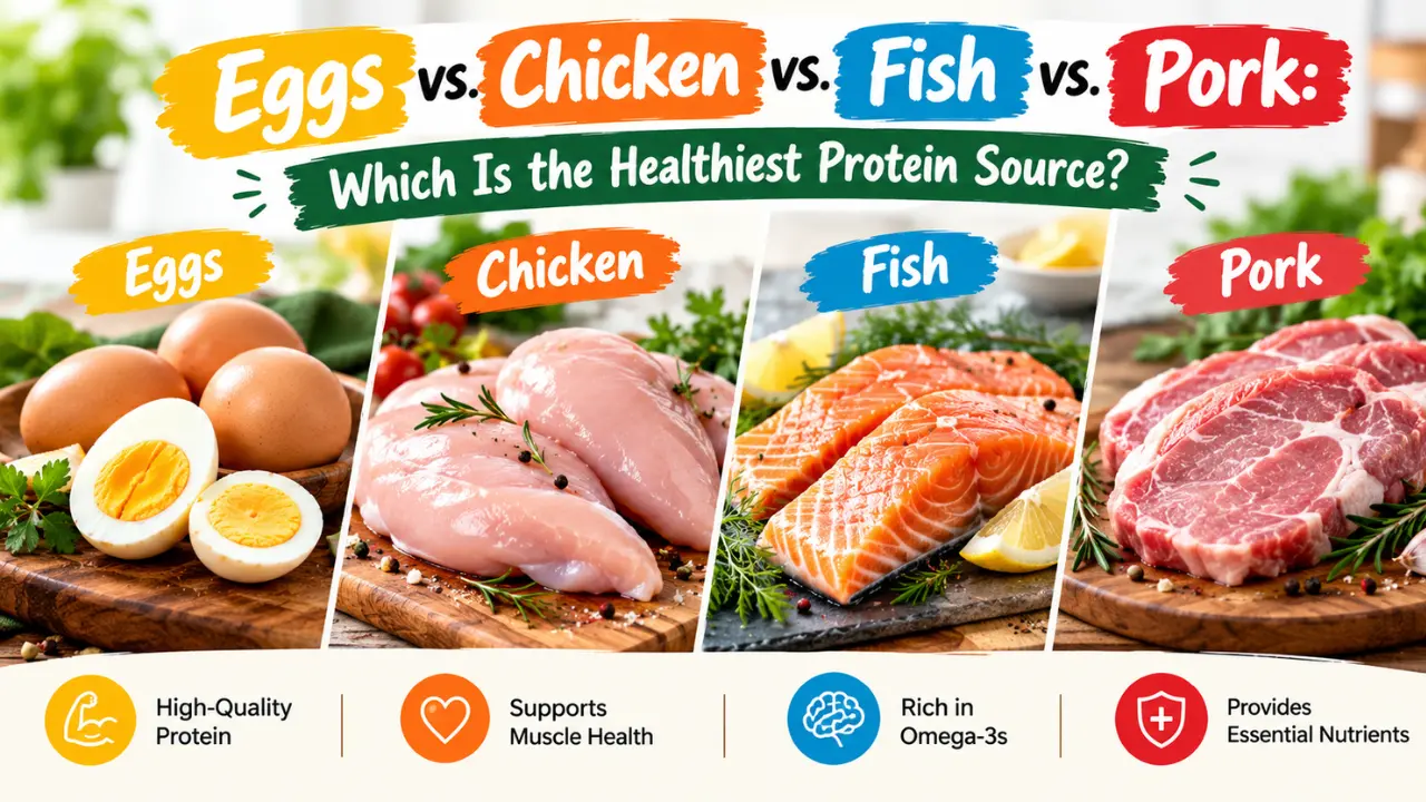 Eggs vs. Chicken vs. Fish vs. Pork: Which Is the Healthiest Protein Source?