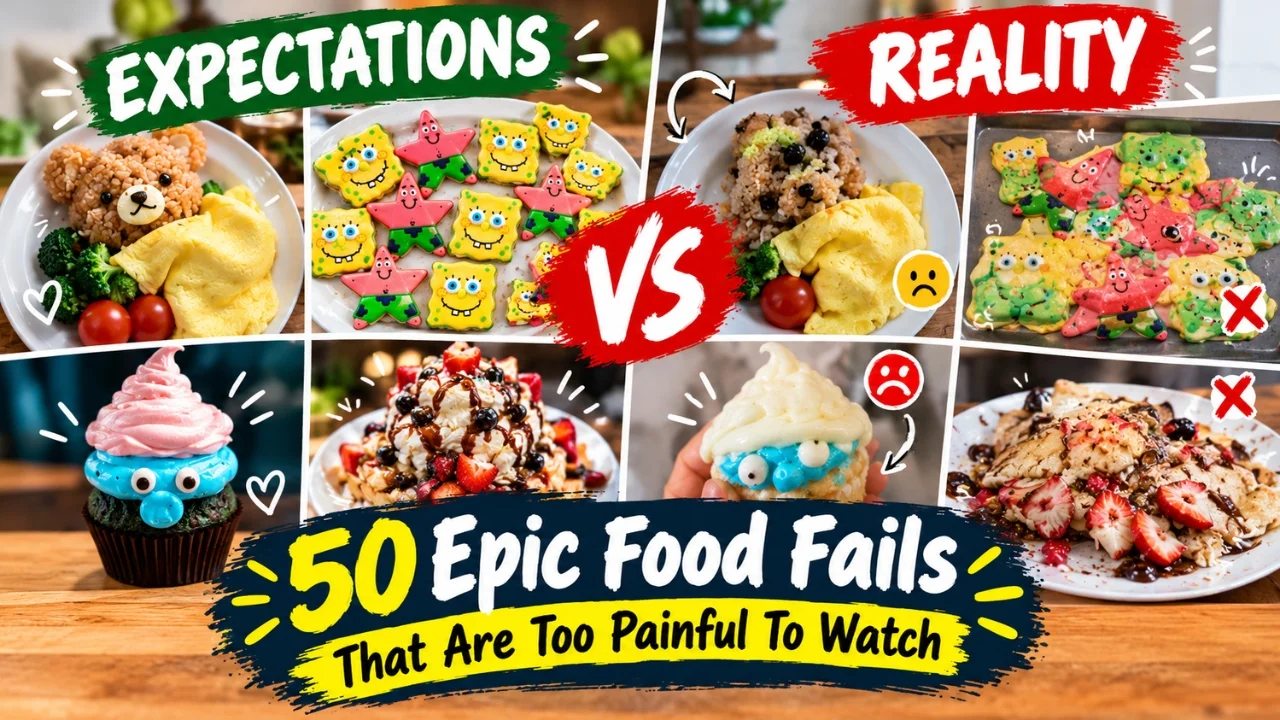 Expectations vs Reality Food Fails: 50 Kitchen Disasters That Prove Pinterest Lies!