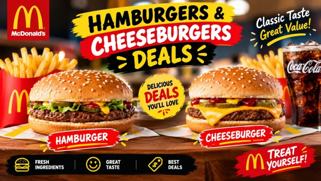Hamburgers & Cheeseburgers Deals: Best Ways to Save on Burger Meals!