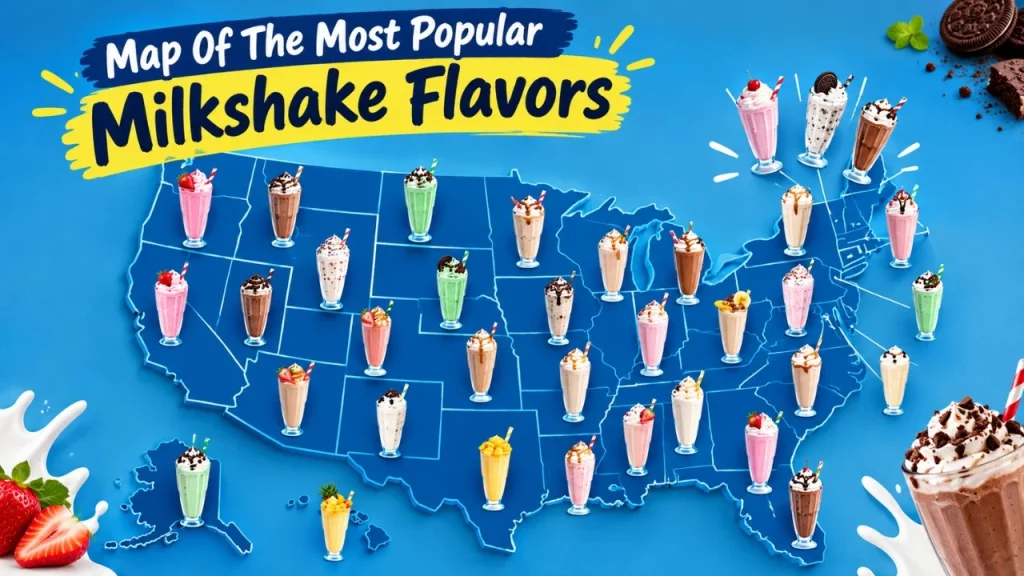 Healthier Shakes in the USA: Strawberry vs Chocolate vs Vanilla vs Shamrock Shake