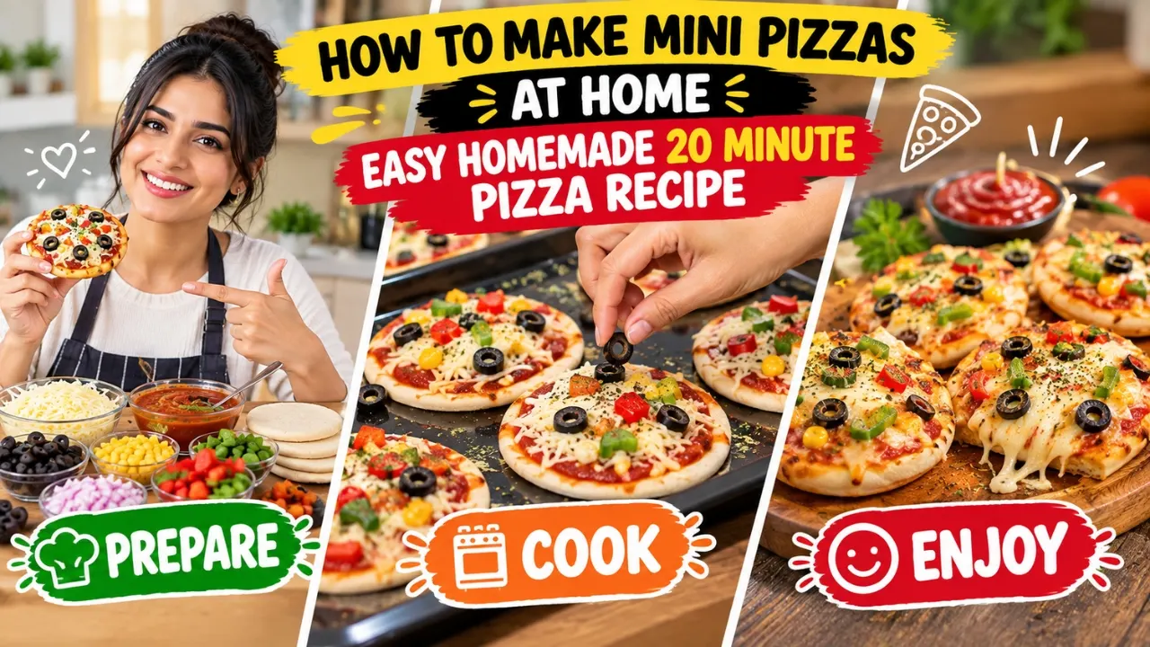 How to Make Pizzas at Home: Easy 20-Minute Recipe!