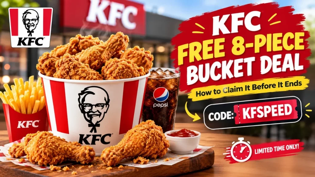 KFC Free 8-Piece Bucket Deal: How to Claim It Before It Ends (Code KFSPEED)!