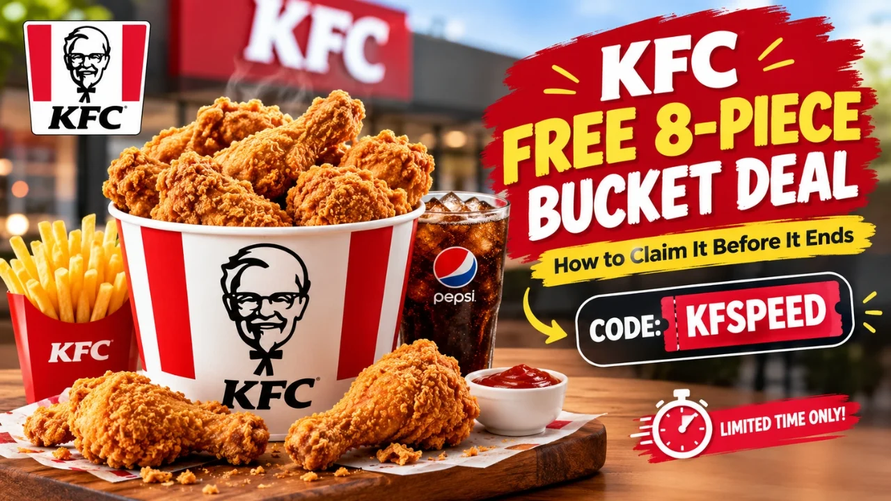 KFC Free 8-Piece Bucket Deal: How to Claim It Before It Ends (Code KFSPEED)!