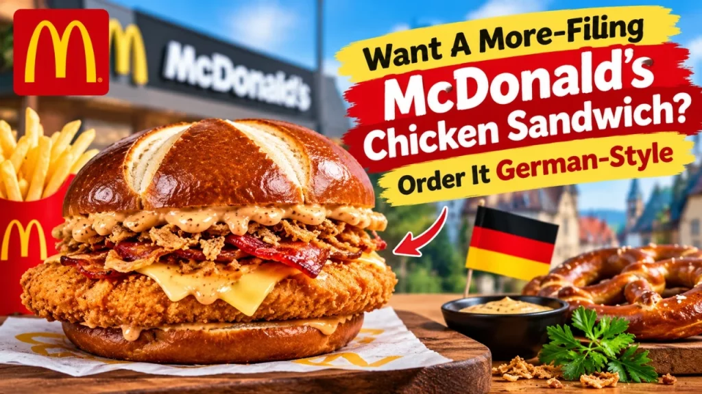 McDonald's Chicken Sandwich German-Style: How to Order the Double Chicken Hack in the US