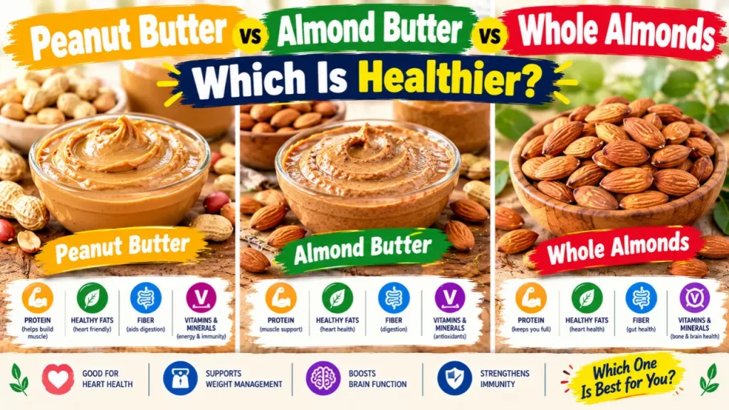 Peanut Butter vs Almond Butter vs Whole Almonds: Which Is Healthier?