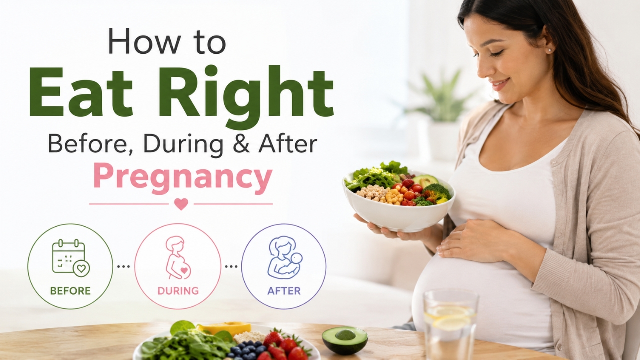 Pregnancy Diet Guide: What to Eat Before, During and After Pregnancy?
