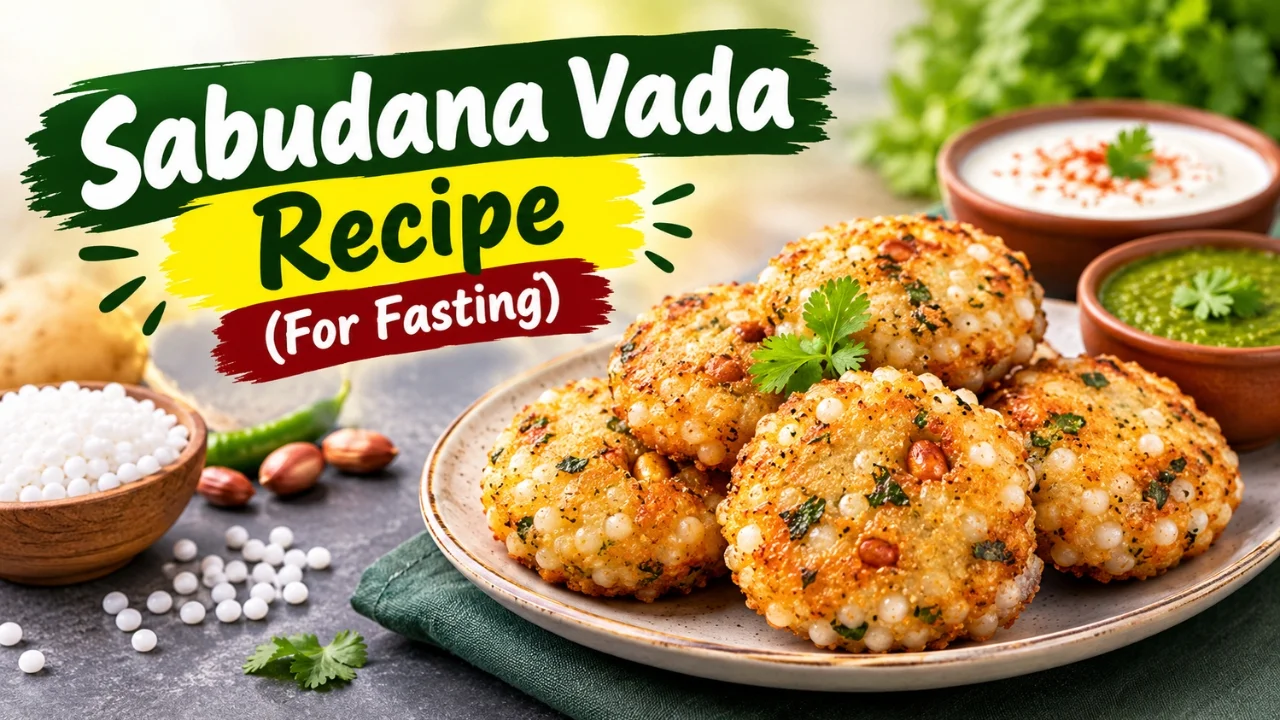 Sabudana Vada Recipe for Fasting: Crispy, Non-Oily Vadas That Stay Whole (Vrat-Friendly)