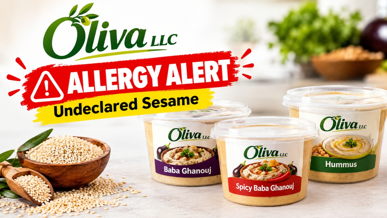 Sesame Hidden in Your Dip? What the Oliva LLC Allergy Alert Means for Hummus and Baba Ghanouj Shoppers!