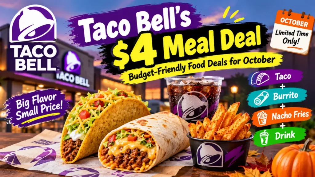 Taco Bell’s $4 Meal Deal: Budget-Friendly Food Deals for October