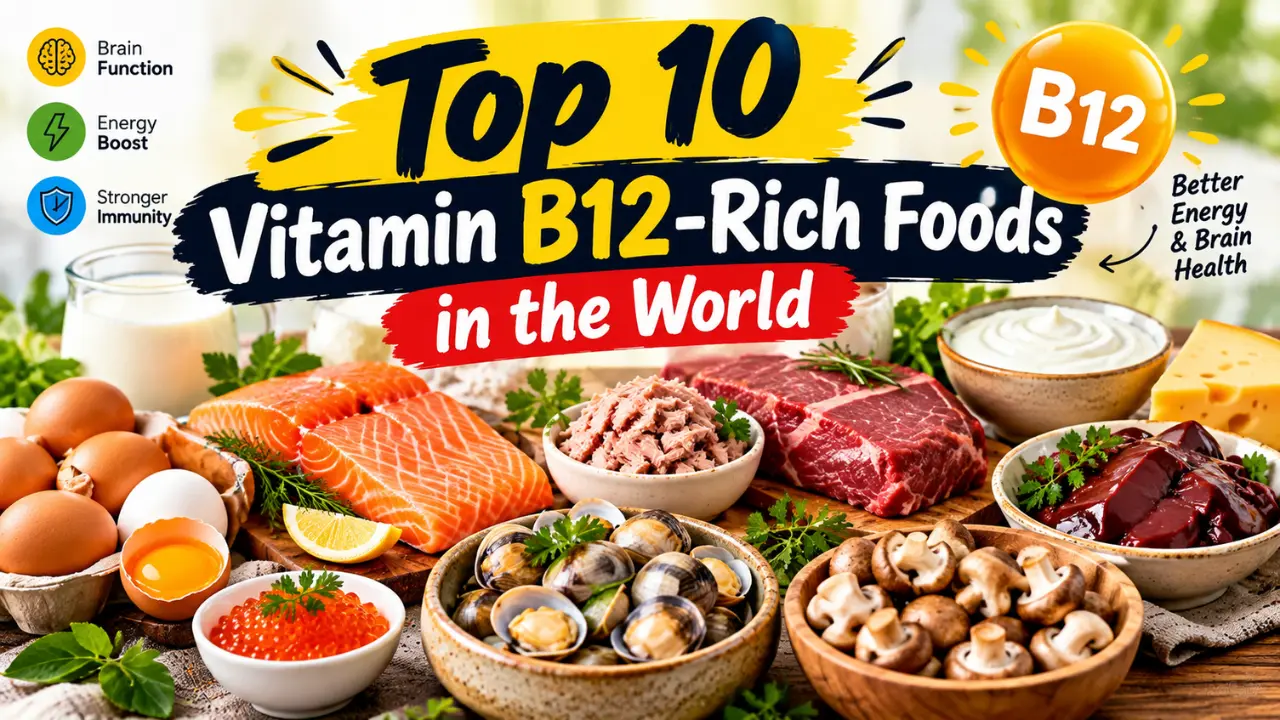 Top 10 Vitamin B12-Rich Foods in the World: Best Sources for Your Health