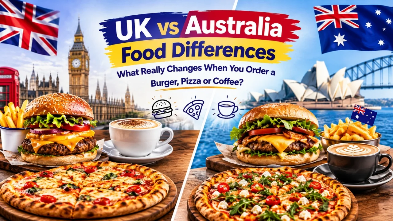 UK vs Australia Food Differences: What Really Changes When You Order a Burger, Pizza or Coffee?