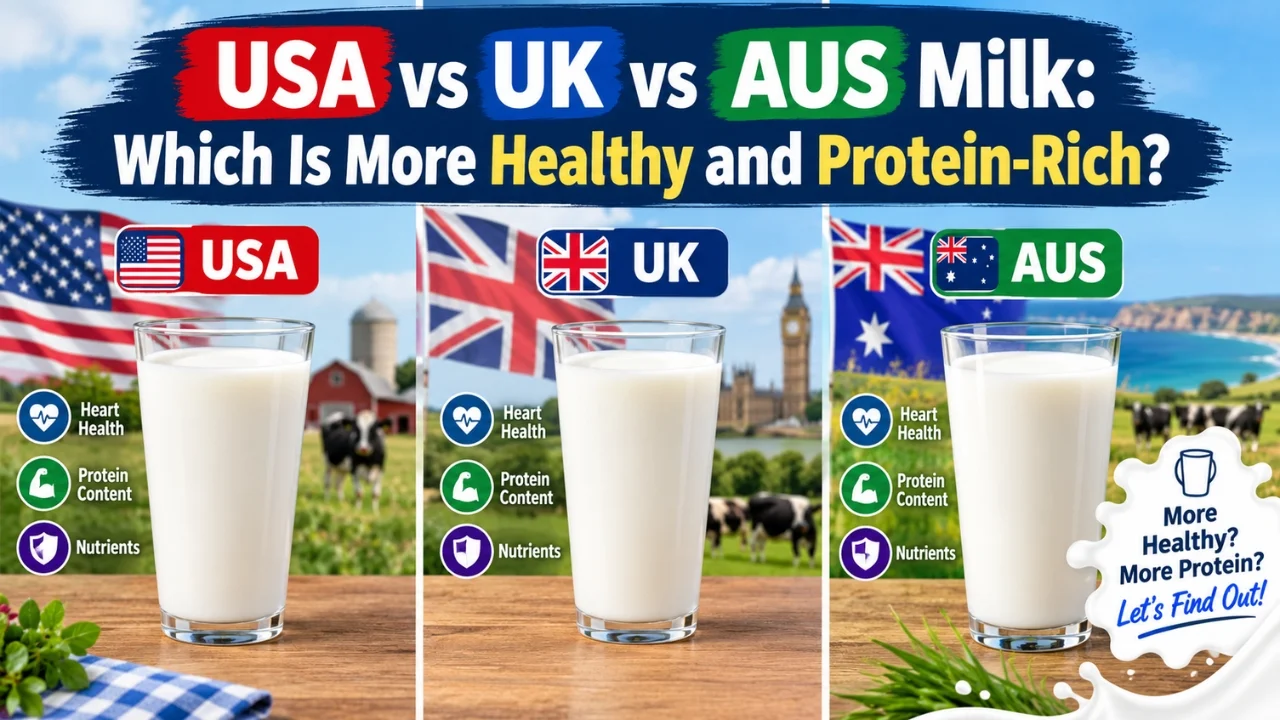 USA vs UK vs AUS Milk: Which Is More Healthy and Protein-Rich?