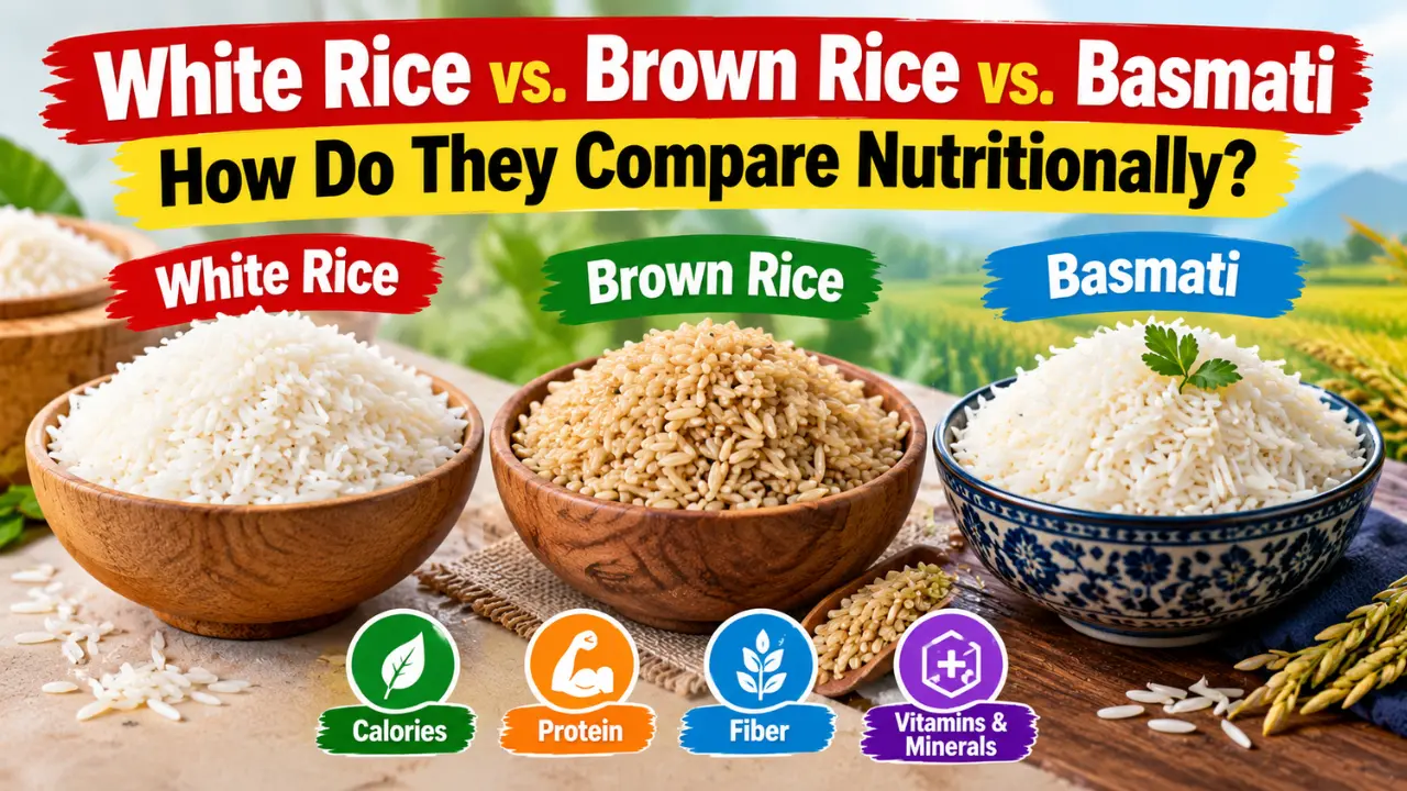 White Rice vs. Brown Rice vs. Basmati: How Do They Compare Nutritionally?